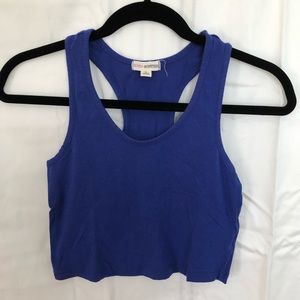 Blue crop tank